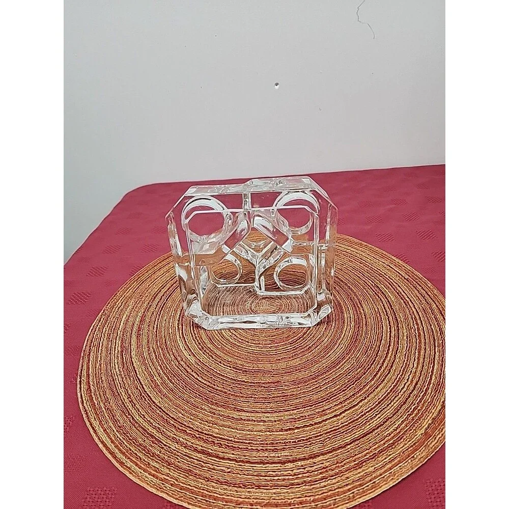 PartyLite Crystal Castle P7170 Tea Light/Votive Holder Lead Crystal Retired EUC - Picture 11 of 11